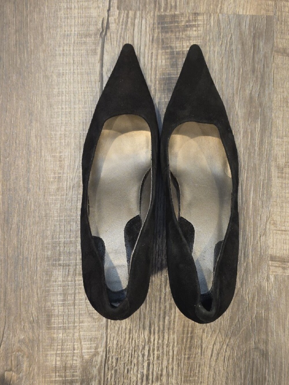 Nine West Black Pointed-Toe Suede Pumps 9.5 - Picture 5 of 5